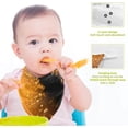 thumbnail image 4 of SKYSONIC 3 PCS Orange Black Glitter Sparkle Baby Muslin Washcloths, Spooky Halloween Party Face Towel Burp Cloths Ultra Soft Absorbent Cotton Bath Wipes Towels for Newborn Boys Girls, 4 of 7