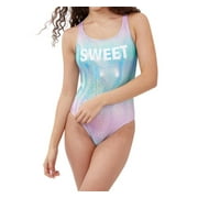 Gottex Girls Textured Round Neck One Piece Swimsuit