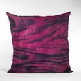 thumbnail image 2 of Plutus Fuchsia Black Galaxy Animal Faux Fur Luxury Throw Pillow - Double sided 16" x 16", 2 of 5