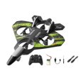 thumbnail image 1 of Avión de control remoto, planeador de hobby, juguete anticolisión para exteriores, ligero, 6 canales, recargable por USB, modelo de , aeronave verde, 1 of 8