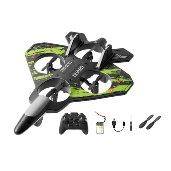 Avión de control remoto, planeador de hobby, juguete anticolisión para exteriores, ligero, 6 canales, recargable por USB, modelo de , aeronave verde