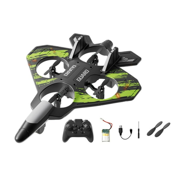 Avión de control remoto, planeador de hobby, juguete anticolisión para exteriores, ligero, 6 canales, recargable por USB, modelo de , aeronave verde