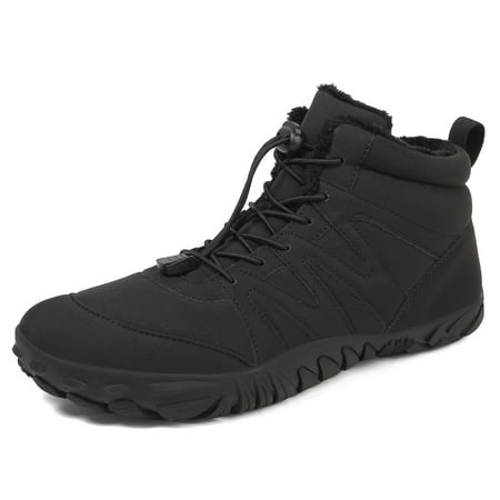 

Ediodpoh Couples Winter Lace up Snow Boots Warm And Comfortable Boots for Men And Women Woman Shoes Black 12.5