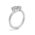 thumbnail image 3 of 1.00 T.C.W Asscher & Pear Natural Diamond Wonderful Two Stone Ring for Engagement Solid 14K White Gold Size 3, 3 of 8