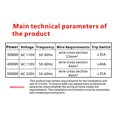 thumbnail image 3 of Tankless water heater,With Screen Screen Water 220v 5500w Universal Kitchen Water Heater 5500w Universal Water Wotao Hxber Water 220v without Plug, 3 of 6