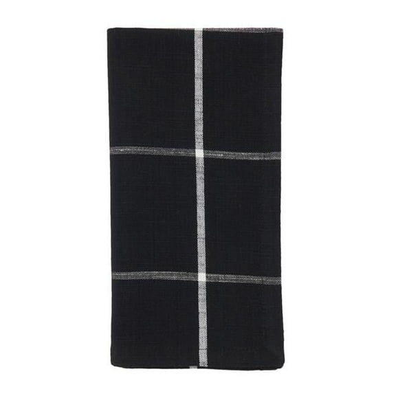 Saro Lifestyle Windowpane Plaid Table Napkin (Set of 4)