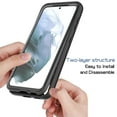 thumbnail image 3 of Galaxy S21 Case with Built in Screen Protector,Dteck Full-Body Shockproof Rubber Hybrid Protection Crystal Clear PC Back Protective Phone Case Cover for Samsung Galaxy S21,Purple, 3 of 3