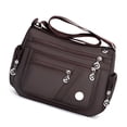 thumbnail image 1 of Qarigey Bolso de hombro para mujer, bolsa de almacenamiento con múltiples bolsillos y cremallera, bolsos cruzados para chicas jóvenes, accesorio de Bolsas de mensajero y de hombro Marrón, 1 of 6