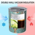 thumbnail image 2 of 12oz Coffee Tumblers Chihuahua and Footprints Stainless Steel Vacuum Insulated Travel Tumbler Coffee Cups Mug with Lid and Straw with Cleaning Brush for Cold & Hot Drinks, 2 of 5