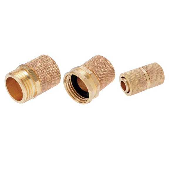 Orbit Ultimate 5/8 Inch Brass Hose Mender Bundle for 5/8 in garden hoses