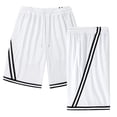 thumbnail image 4 of EOYWHK Mens Gym Shorts with Pockets Quick Dry Breathable Relaxed Fit Workout Shorts for Men Soft Lightweight Breathable for Workout Training White, Size M, 4 of 6