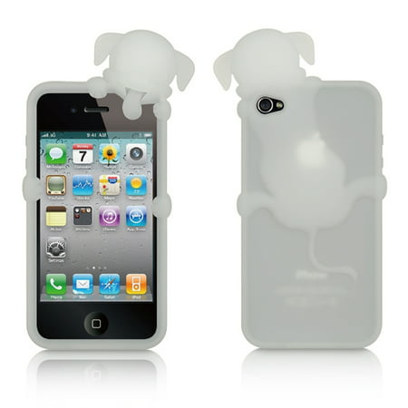 iPhone 4s case by Insten Rubber Silicone Soft Skin Gel Case Cover For Apple iPhone