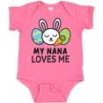 thumbnail image 3 of Inktastic My Nana Loves Me with Bunny and Easter Eggs Boys or Girls Baby Bodysuit, 3 of 5