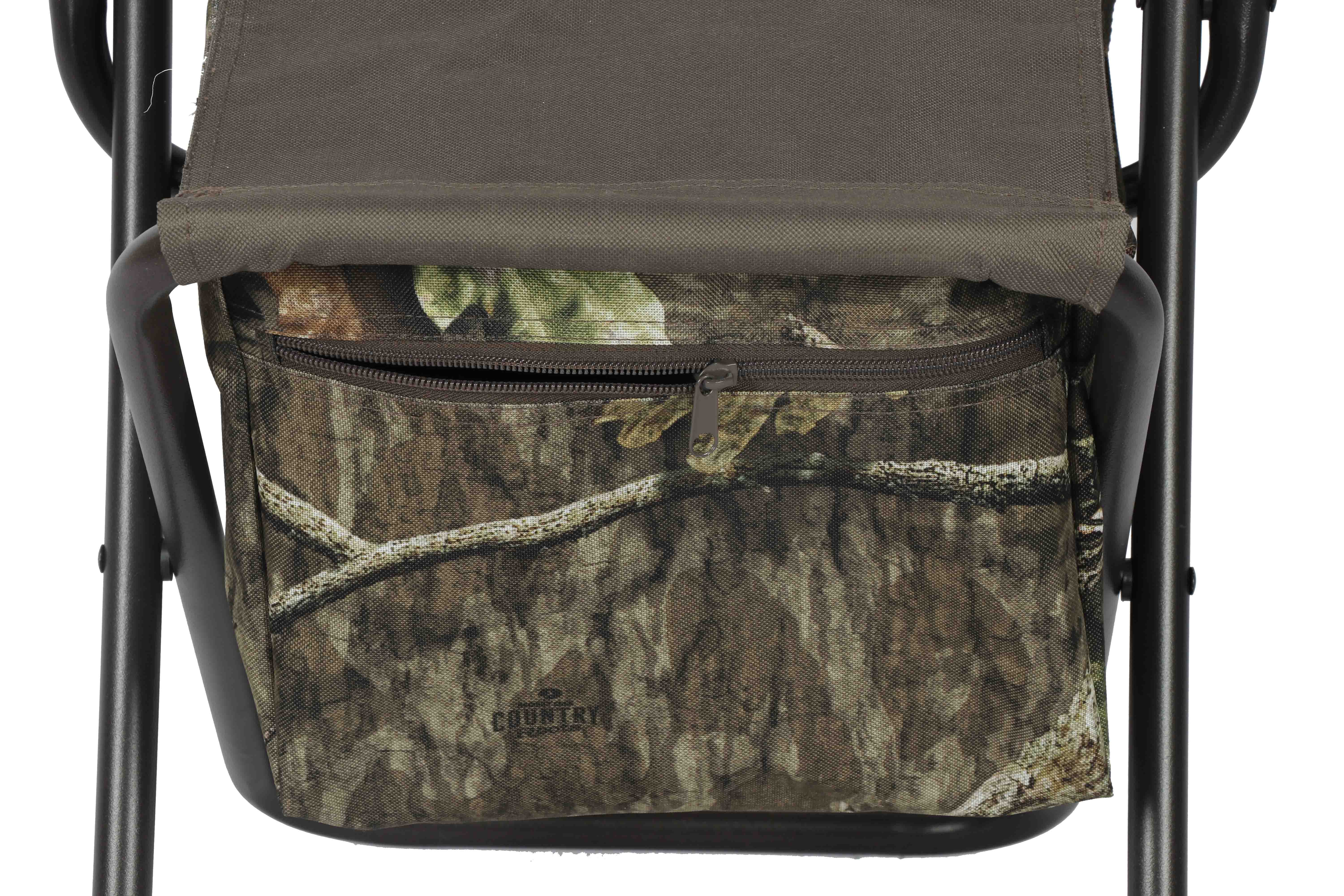 Mossy Oak Hunting Dove Chair with Storage, Mossy Oak Country Roots Camouflage, Adult, Polyester