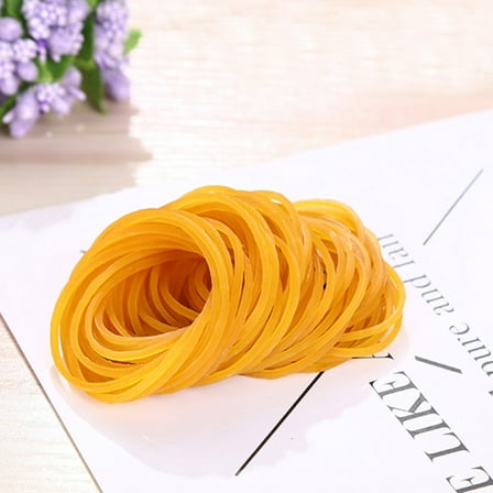 ELAYARD Office Elastic Band Rubber Ring Yellow 500Pcs
