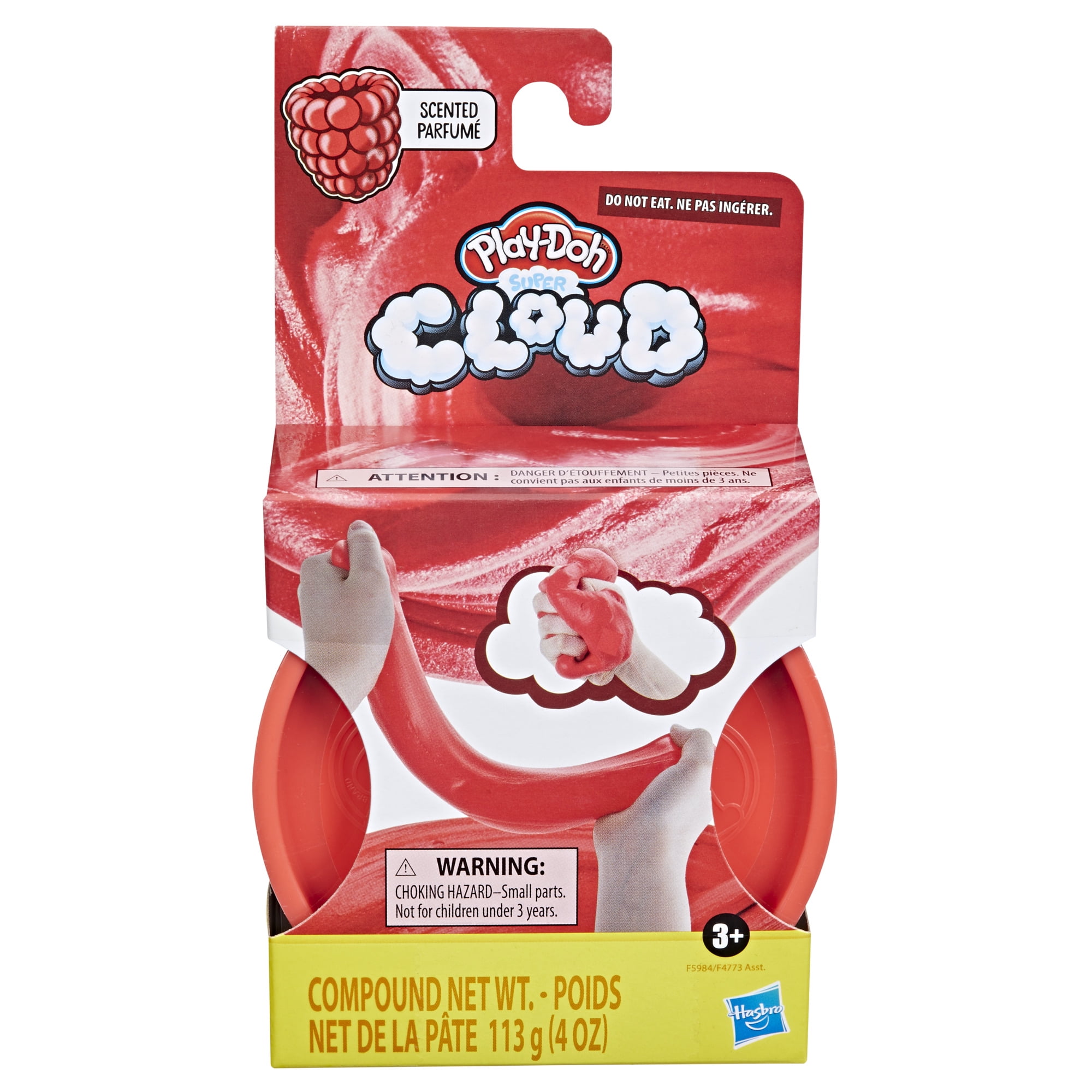 PlayDoh Super Cloud Red Sweet Raspberry Scented Single Can