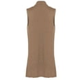 thumbnail image 4 of Made by Olivia Women's Lightweight Sleeveless Draped Open Front Cardigan Vest - Made in USA, 4 of 4