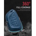 thumbnail image 6 of YONUFI Key Fob Cover Leather Remote Case for Cadillac Lyriq CT5 XT4 CT4 XT5, 6 of 7
