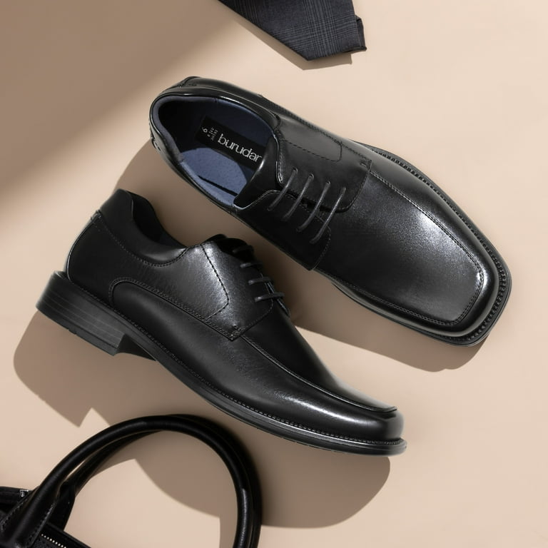 Bruno Marc Men's Square Toe Classic Business Dress Shoes - Walmart.com