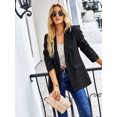thumbnail image 4 of Yidarton Casual Suits Autumn and Winter All-Match Coat Women's Fitted Jacket Black XL Size, 4 of 7