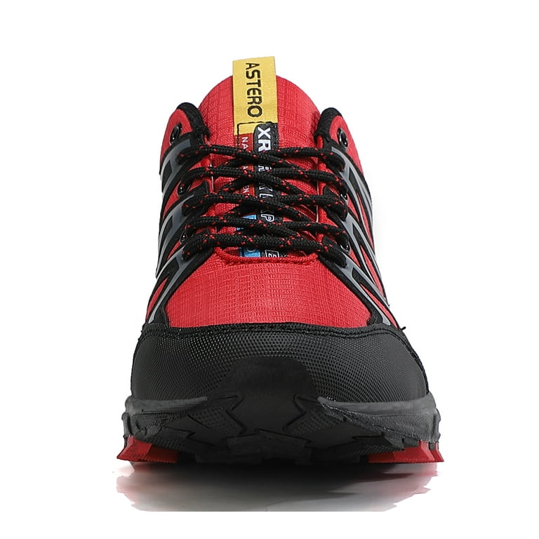 TOPIO Men s Running Shoes Breathable Lace Up Outdoor Trail Running Sneakers