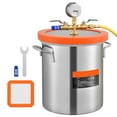 thumbnail image 1 of KFFKFF 5 Gallon Vacuum Chamber, Enhanced Tempered Glass Lid Vacuum Degassing Chamber, 304 Stainless Steel Chamber, for Wood Stabilization, Resin Degassing, Silicone Degassing and Plaster Degassing, 1 of 9
