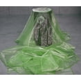 thumbnail image 3 of mds Pack of 50 Yard Solid Organza Fabric for Wedding Decoration Fabric by width - Apple Green, 3 of 7