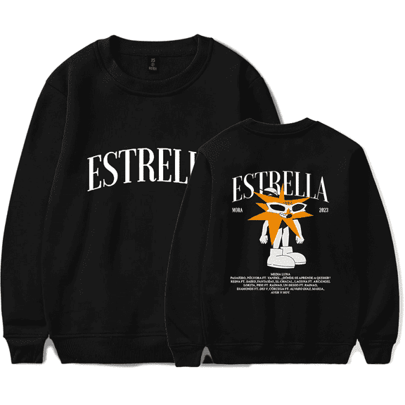 Mora Estrella Album Unisex Casual Crewneck Sweatshirt