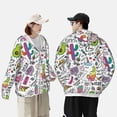 thumbnail image 5 of Picia Fun Animal with Unicorn Women's Men's UPF 50+ Sun Protection Hoodie Shirt Long Sleeve SPF Fishing Outdoor UV Hiking Lightweight Shirts-Small, 5 of 9