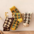 thumbnail image 2 of YooGuoGuo Women's Vintage Cotton Socks 5 Pairs Y2K Cottagecore Funny Crew Socks Japanese Indie Accessories Dress Socking, 2 of 7