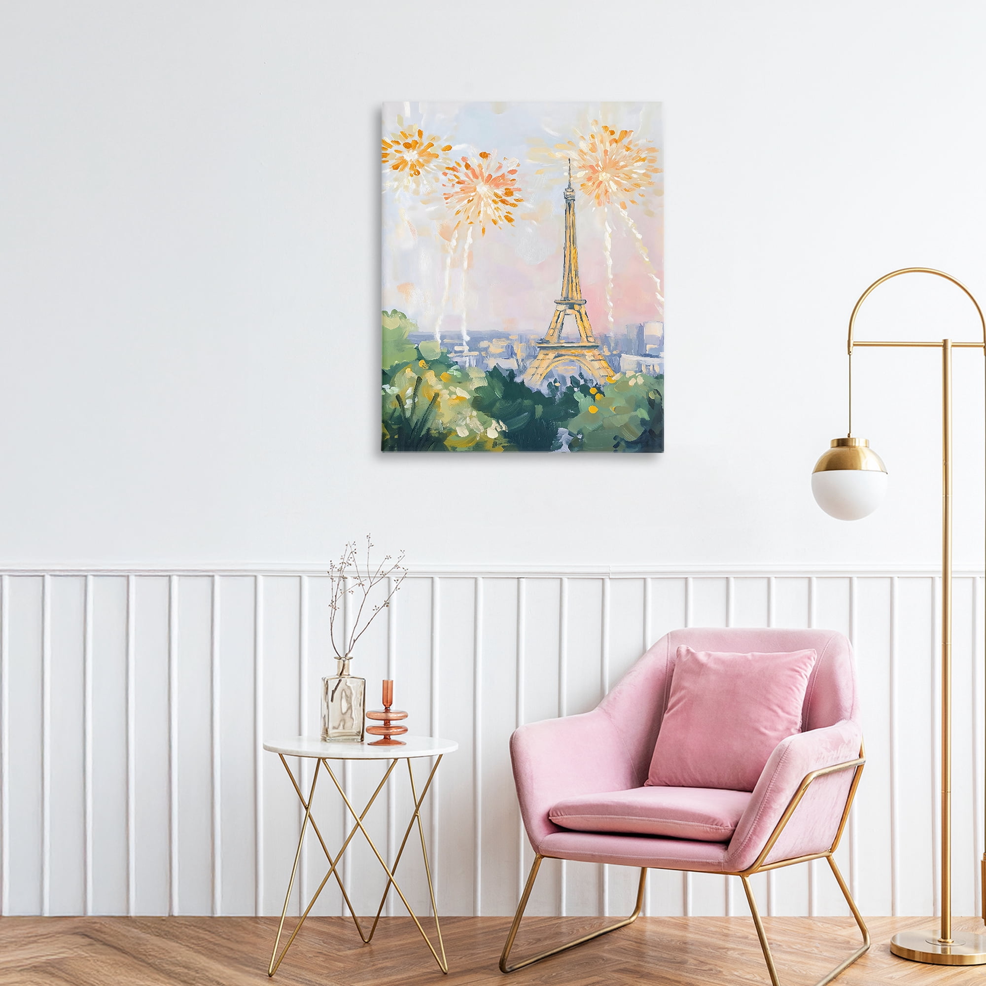 Stupell Industries Fireworks in Paris Canvas Wall Art, design by The Prints Vibe