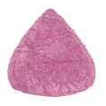thumbnail image 1 of Fauteuil poire en fausse fourrure rose de Gouchee Home – Siège lounge moelleux rembourré de billes de polystyrène, adapté aux adultes et aux adolescents, léger et portable, pour dortoir ou salon, 1 of 8