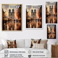 thumbnail image 4 of Designart "Claude s Vision Normandy Cathedral I" Cityscapes Floater Framed Wall Art Print, 4 of 7