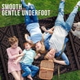 thumbnail image 5 of Outdoor Rug Waterproof 8x10 ft, Reversible Outdoor Plastic Straw Rug, Boho Patio Rug, Indoor Outdoor Carpet, RV Mat Outside for Patio, Camp, Picnic, Balcony, Deck, Backyard,Black & Brown, 5 of 12