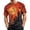 1-Orange-0618HH, variant on Hearthz We the People 250th Anniversary USA Men's T-Shirts Freedom Patriotic 1776-2026 American Flag Cotton Shirts for Men Light Gray L