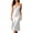 White, variant on Womens Long Lingerie Satin Lace Trim Crisscross Back Nightgown Lingerie for Women White M
