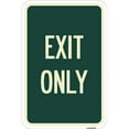 thumbnail image 1 of SignMission A-1218-24471 12 x 18 Po Panneau en Aluminium - Sortie Seulement, 1 of 1