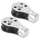 thumbnail image 3 of Bloques de polea Ccdes Para Barcos marinos acero inoxidable 2 Uds, 3 of 8