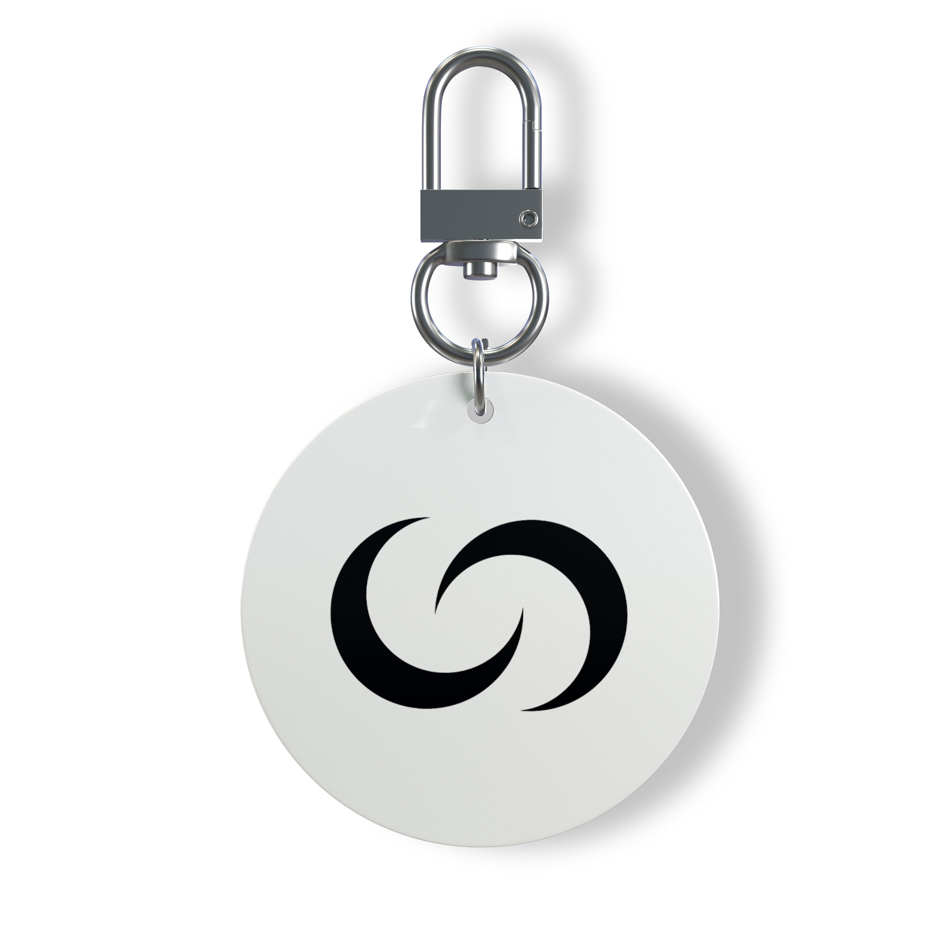 Contact Co. Smart NFC Keychain, Sleek Durable NFC Key Fob with Instant App-Free Sharing, Seamless Keychain for Creators, Connectors, and More, White