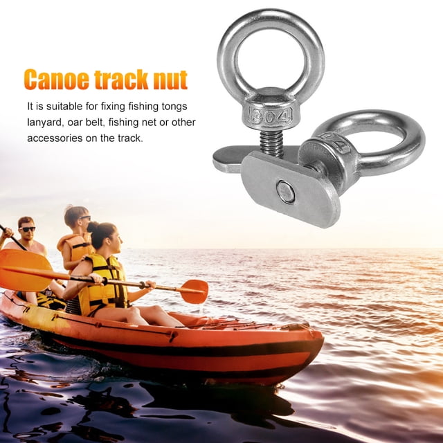 Tuercas De Tornillos 2 uds roscas Kayak carril pista tornillo tuercas acero inoxidable canoa al aire libre sujetador