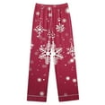 thumbnail image 7 of Women's Christmas Pajama Set Two Piece Button Tops & Wide-Leg Pants Xmas Santa Pajamas Casual Pjs Fashion Loungewear Holiday Sleepwear Funny Lounge Sets Comfy Outfit, 7 of 7