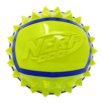 Nerf Dog TPR Dental Spike Ball, Blue/Green, 3 inch