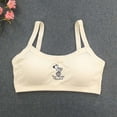 thumbnail image 2 of LRen Bras for Girls 7-8 Lightweight Soft Comfy Training Bra Girls Seamless Wireless Camisole Solid Color with Removable Padding Bras for Sports Yoga Cheer Athletic Bras, 2 of 7