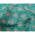 thumbnail image 4 of oneOone Silk Tabby Fabric Leaves & Floral Block Printed Craft Fabric BTY 42 Inch Wide, 4 of 4
