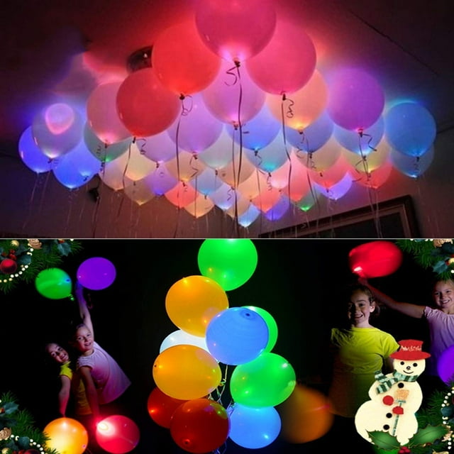 Globos con iluminación LED CEAGGDY, 20 colores mezclados, duran 24 horas