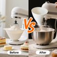 thumbnail image 2 of Premium Flour Funnel for Stand Mixer – Perfect for Baking, Easy to Use, and Clean Blender, flour funnel white, 2 of 5