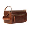thumbnail image 1 of Neceser Komalc Premium de piel de búfalo, kit Dopp de viaje, 1 of 9