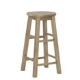 thumbnail image 2 of Linon McMullen 24" Indoor Wood Round Backless Counter Stool, Gray Wash, 2 of 10