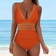 thumbnail image 1 of Traje de baño de una pieza para mujer, conjuntos de bikini para mujer, traje de baño liso sin mangas de moda para mujer, traje de baño con relleno y efecto push-up, traje de baño de playa para mujer, 1 of 4
