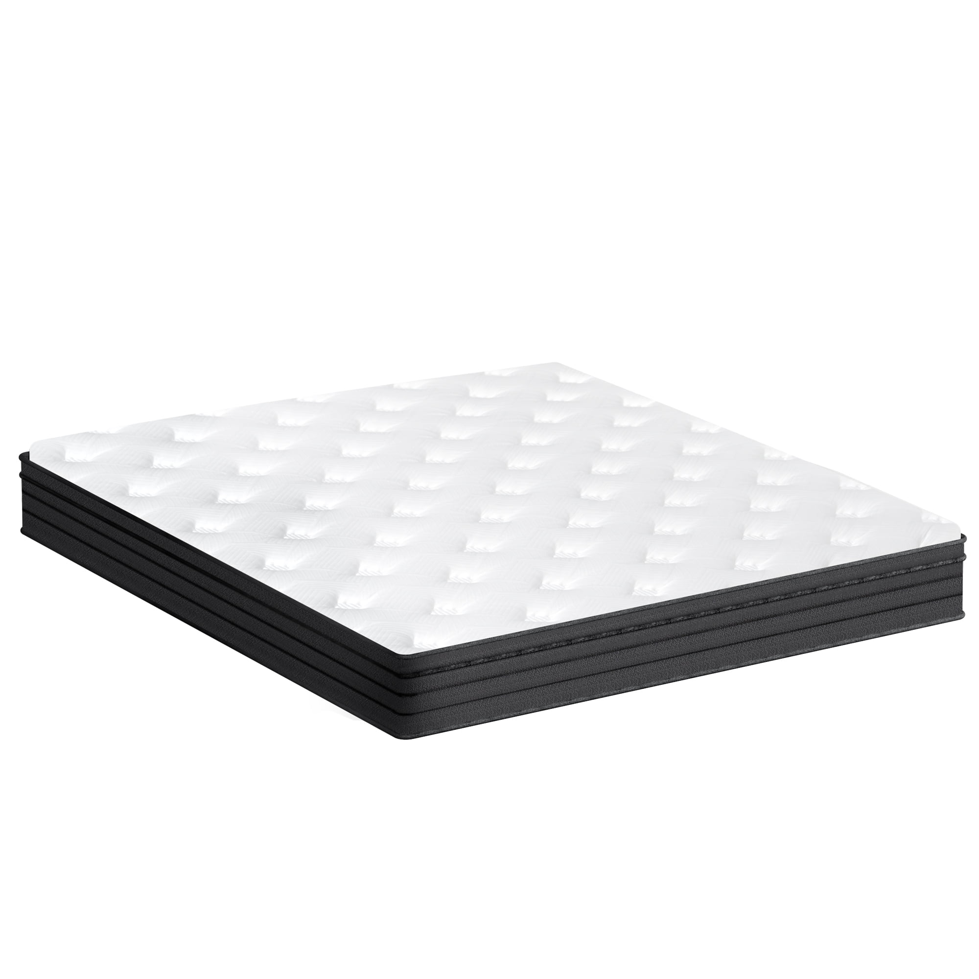 SogesPower 12inches Thickness Hybrid Mattress Gel Memory Foam- Twin, Black
